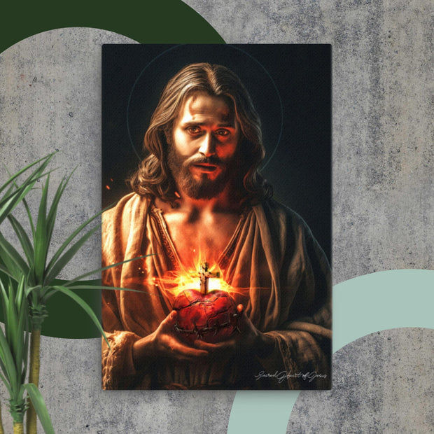 Sacred Heart of Jesus - 2' x 3' Canvas