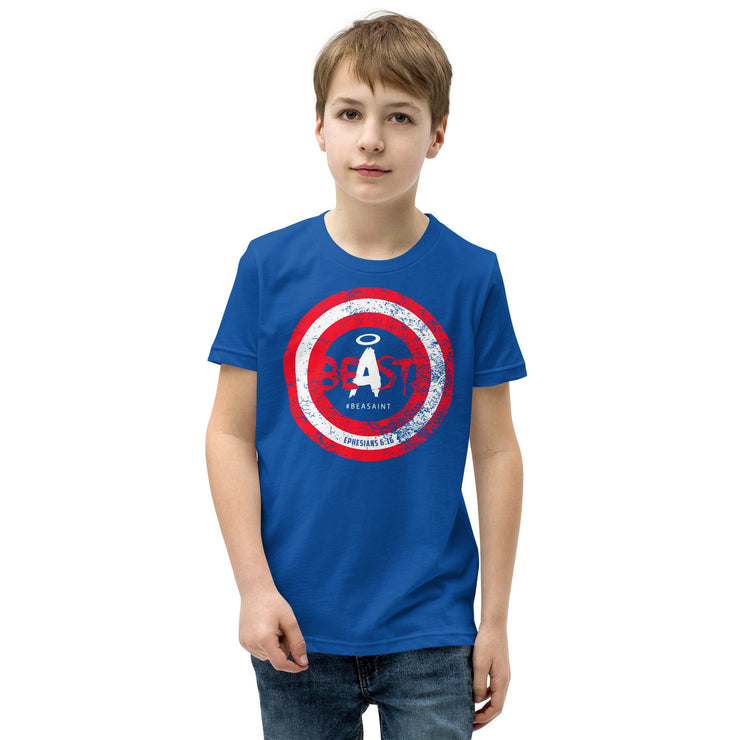 Youth BeAsaint Captain America Tee