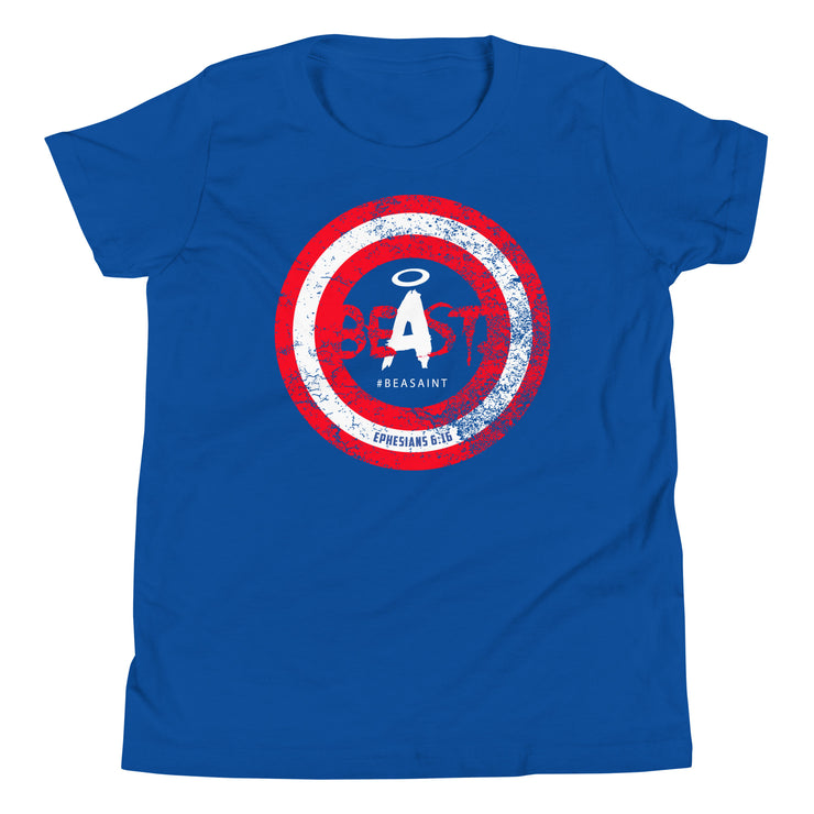 Youth BeAsaint Captain America Tee