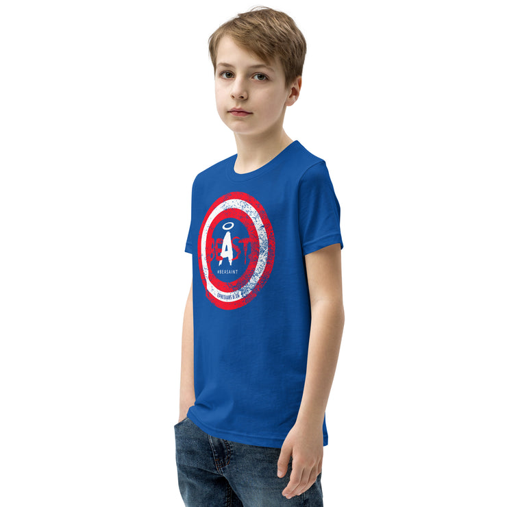 Youth BeAsaint Captain America Tee