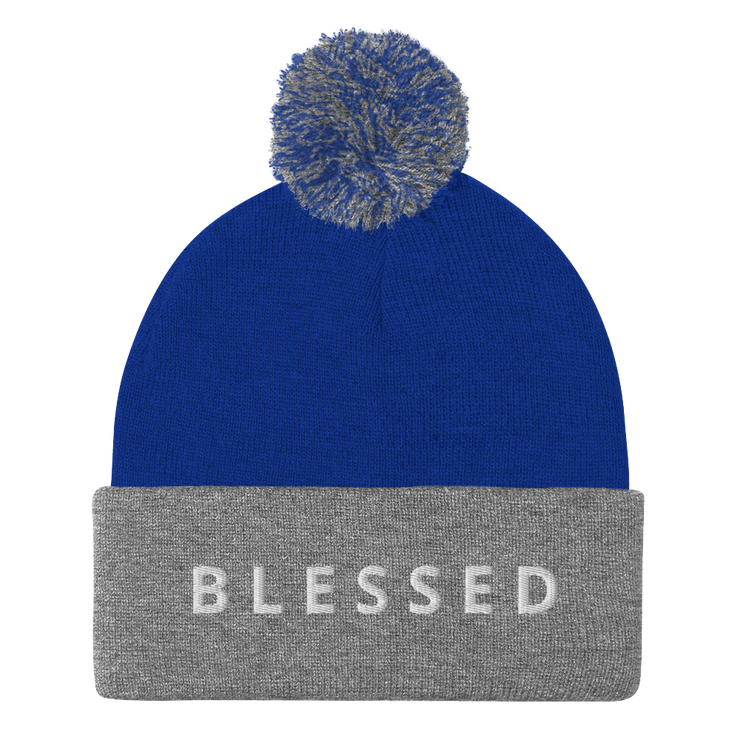 BLESSED - Pom-Pom Beanie