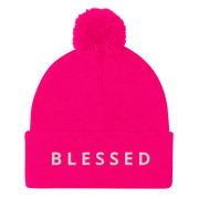 BLESSED - Pom-Pom Beanie