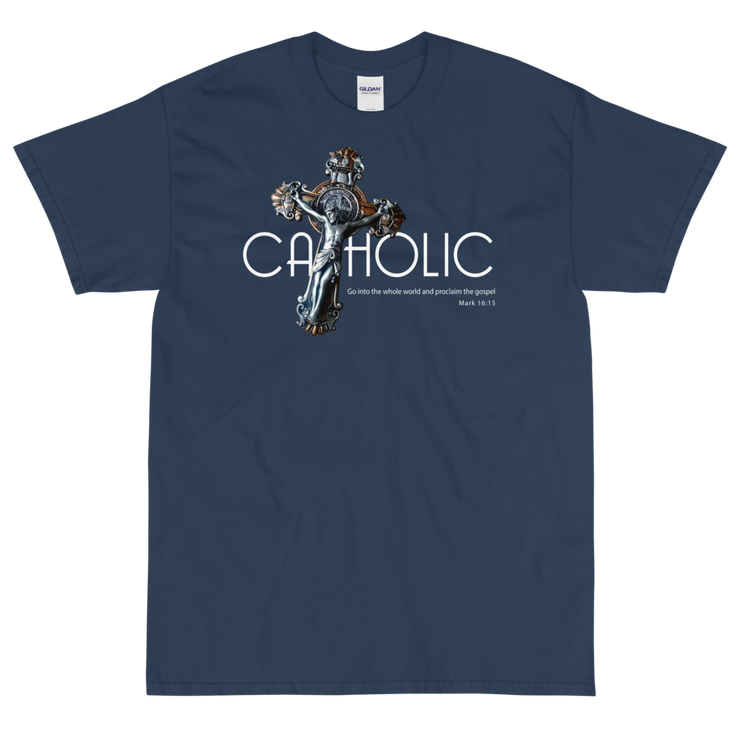 Catholic Crucifix - HEAVY T-Shirt