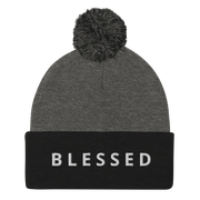 BLESSED - Pom-Pom Beanie