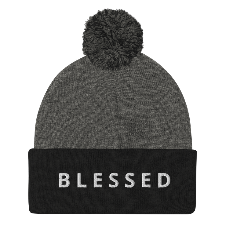 BLESSED - Pom-Pom Beanie