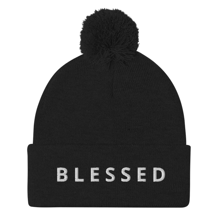 BLESSED - Pom-Pom Beanie